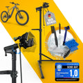 Fahrrad Montageständer 50 kg in Schwarz, höhenverstellbar von 110 bis 192 cm