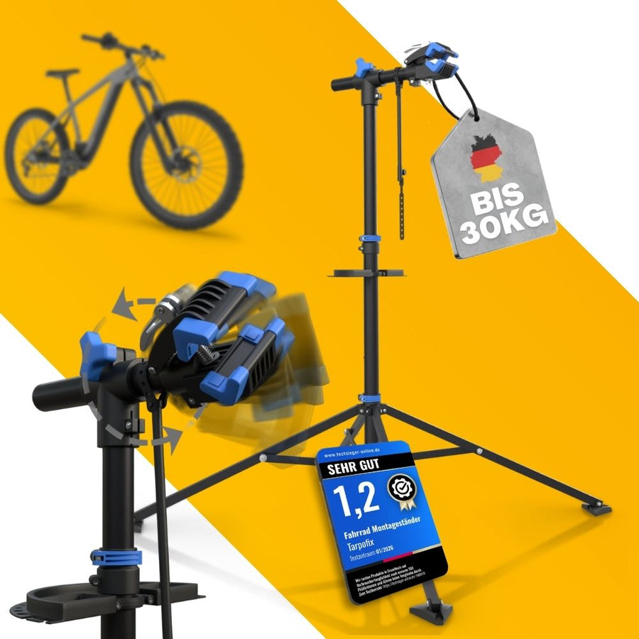 Fahrrad Montageständer 30 kg - blau