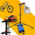 Fahrrad Montageständer 30 kg in Rot, höhenverstellbar von 98 bis 155 cm