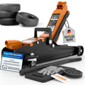 Wagenheber 2,5 t hydraulisch in Orange, flache Bauform für PKW und SUV