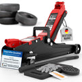 Wagenheber 2,5 t hydraulisch in Rot, flache Bauform für PKW und SUV