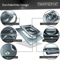 Zurrmulden + Gegenplatten · 6 Stk. · mit Schrauben