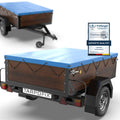 Tarpofix Anhänger Flachplane 160 x 120 x 7,5 cm