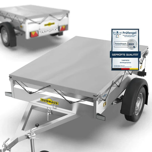 Tarpofix Anhänger Flachplane 211 x 116 cm Farbe Grau
