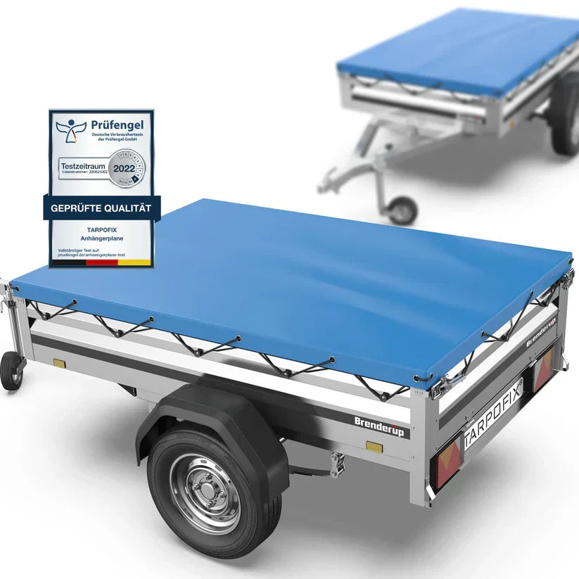 Tarpofix Anhänger Flachplane 212 x 123 cm Farbe Blau