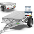 Tarpofix Anhänger Flachplane 217 x 117 x 8 cm Grau