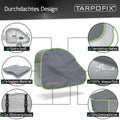Deichselabdeckung Grau mit Reflektoren durchdachtes Design