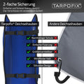Deichselabdeckung Pferdeanhänger Blau Material PVC