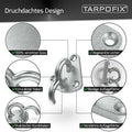 Dreiloch-Planenhaken durchdachtes Design