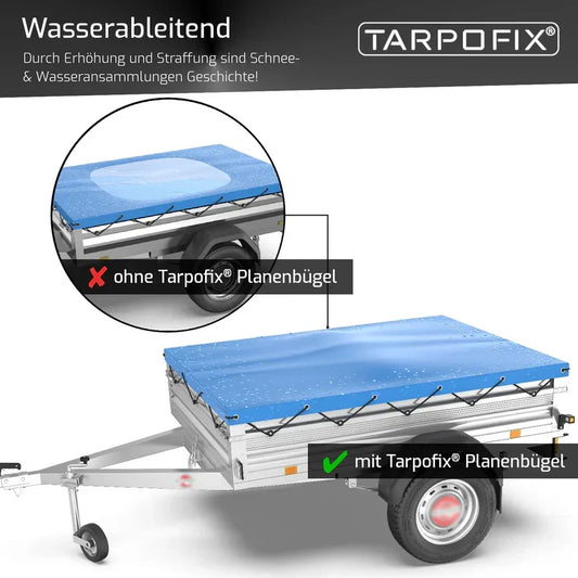 Planenbügel wasserableitend