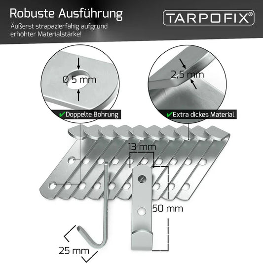 Planenhaken Bemaßung